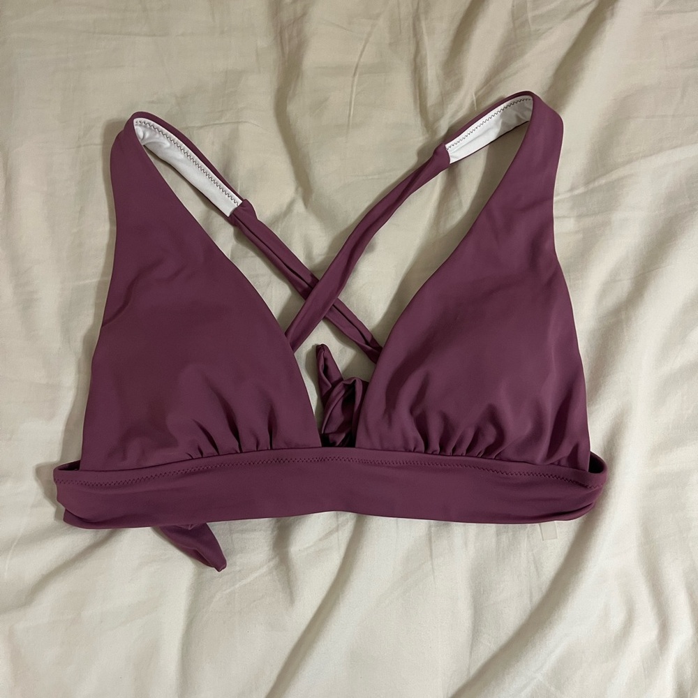 Target Women's Mauve Triangle Swim Top - Crossback Straps